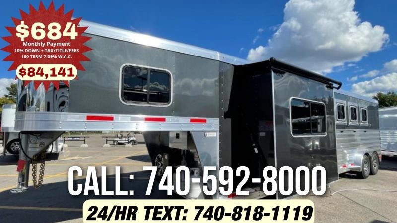 2023 Exiss Trailers 4 Horse Slant Load Slide-Out LQ Horse Trailer 2023 Exiss Trailers 4 Horse Slant Load Slide-Out LQ Horse Trailer