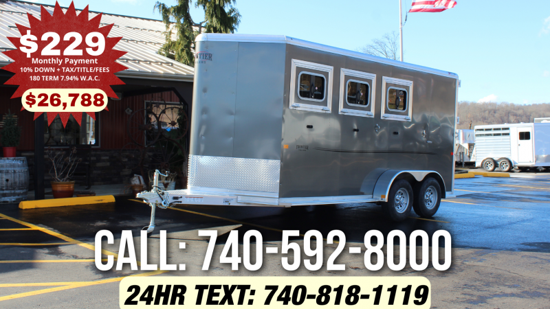 2023 Frontier 3 Horse Slant Load Horse Trailer 1675304245