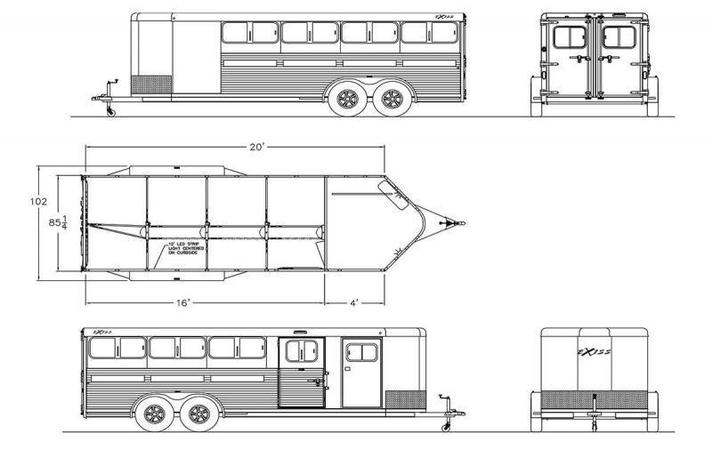 2023 Exiss 20' Low Pro Show Trailer 2023 Exiss 20' Low Pro Show Trailer