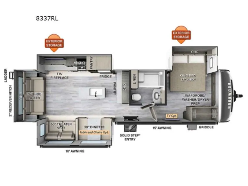 2023 Forest River rockwood 8337rl