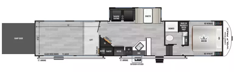 new Toy Haulers Forest River Cherokee Wolf Pack for sale, in Marlette, MI Thumbnail 2