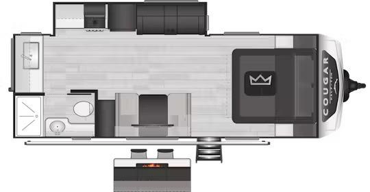 new Travel Trailers Keystone RV Cougar Half-Ton for sale, in Marlette, MI Thumbnail 2