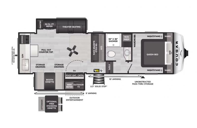 new Fifth Wheel Trailers Keystone RV Cougar Half-Ton for sale, in Marlette, MI Thumbnail 2