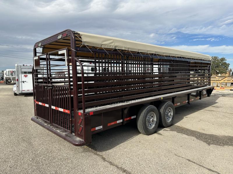 2022 Neckover Trailers 24'x6'8" GN Stock Stephenville Trailers Hart