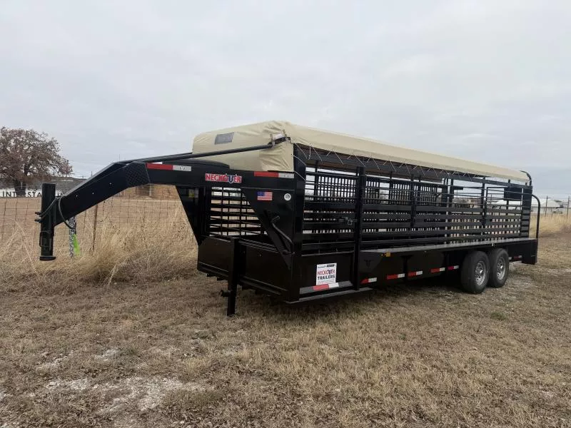 2026 Neckover Trailers 24' x 6'8 GN Stock / Stock Combo Trailer