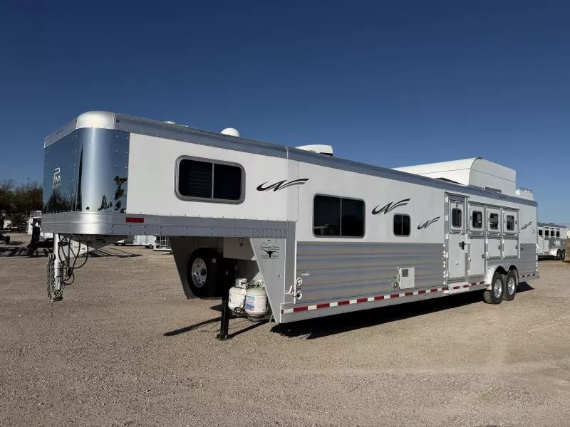 2019 Platinum Coach 4H 14'10 SW Side Load w/ Diesel Generator Horse Trailer