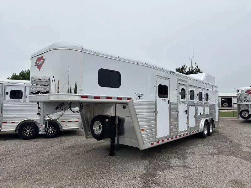 2026 Hart Trailers 4H+1 Smarttack 8' Wide Horse Trailer