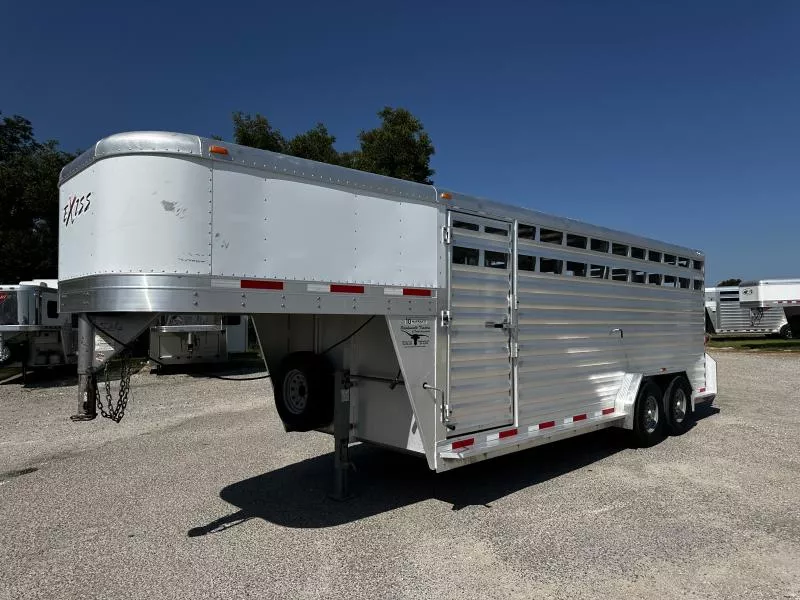 2015 Exiss Trailers 20' GN Stock / Stock Combo Trailer