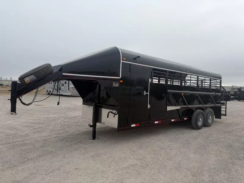 2025 Reyes Trailers 22' GN Stk Combo 4' T/R Stock / Stock Combo Trailer