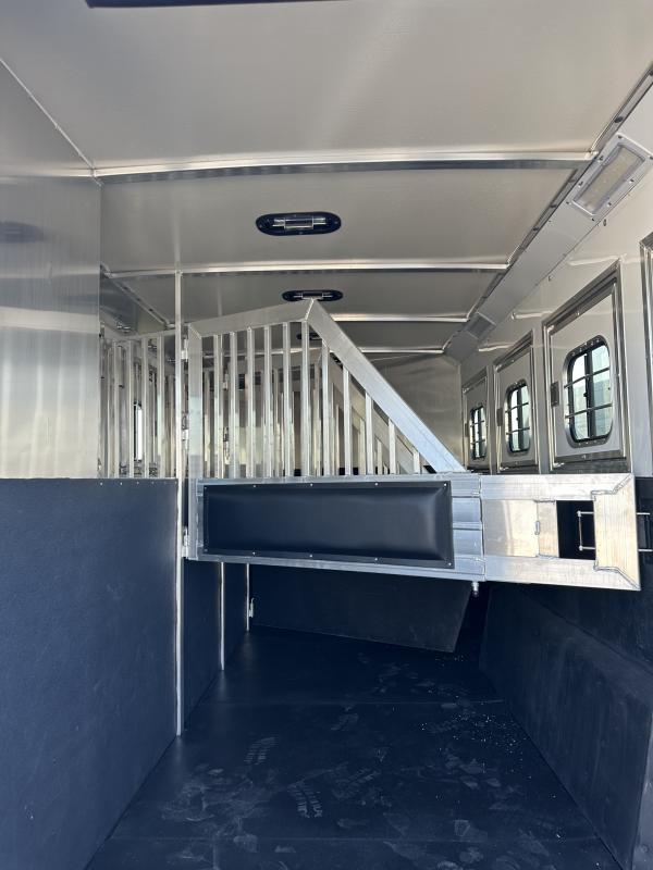 2024 Hart Trailers 4H BP w Hay Pod Horse Trailer Stephenville