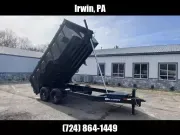 2026 Hillcrest Trailers 14000 GVW * HIGH SIDES * TELE HOIST * I-BEAM FRAME * 7GA FLOOR * 14714SDH