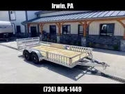 2026 H&H 7x16' Aluminum ATV Utility Landscape Trailer 7000# GVW H-RSVA8216-070