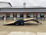 2026 H&H 102x22' Buggy Hauler Power Tilt Car Trailer 9900# GVW HEX8222-BP-100-Buggy