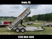 2026 Nordtek Trailers 7x16' 14000# Aluminum Dump Trailer DMP-HD-2SA14K-BP-82x16