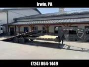 2025 Behnke 102x28' 24000# GVW HD Gravity Tilt Deckover Trailer GDFB8X28TGN-XL-24E