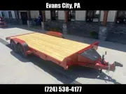 2026 Rice Trailers 7x16' Car Hauler Trailer 7000# GVW FMCR8216