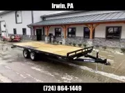 2026 Sure-Trac 102x20' Flatbed Deckover Trailer 9900# GVW ST-TDOF10220-100