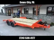 2026 Rice Trailers 7x18' Car Hauler Trailer 7000# GVW FMCR8218