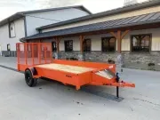 2026 Rice Trailers 6.5x12' Steel High Side Landscape Utility Trailer 2990# GVW  SST7612