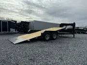 2025 Sure-Trac 7x22' Gooseneck Pro Series I-Beam Gravity Tilt Equipment Trailer 22000# GVW ST-BTE821
