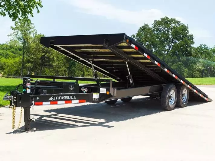 Iron Bull 8.5 x 26 14K Power Tilt Equipment Trailer - 8 inch I-Beam - TDP