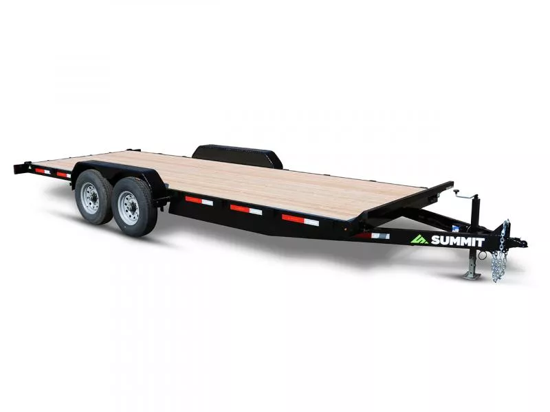 Summit 7x16 10K Flatdeck Car Hauler Trailer - Cascade