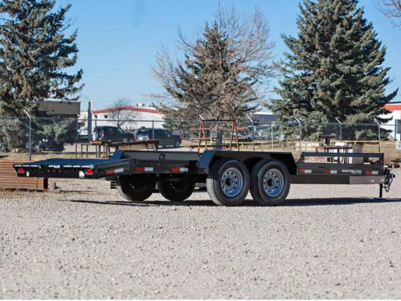 Southland 7 x 18 10K Straight Deck Equipment Trailer - Beavertail - Slide In Ramps