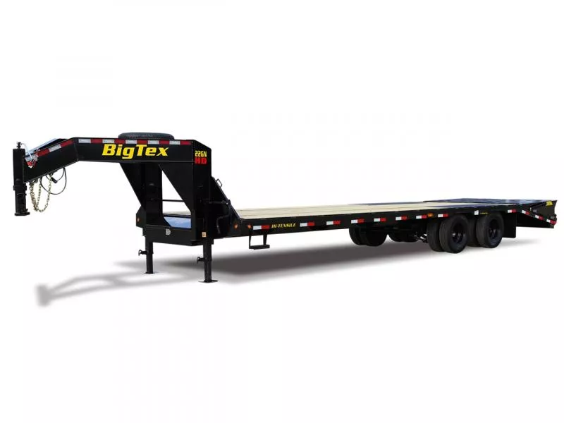 Big Tex 22 GN 20+5  20K Mega Ramp Gooseneck Flatbed Trailer 22GN