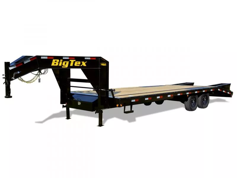 Big Tex 14 GN 20+5 14K Mega Ramp Gooseneck Flatbed Trailer 14GN