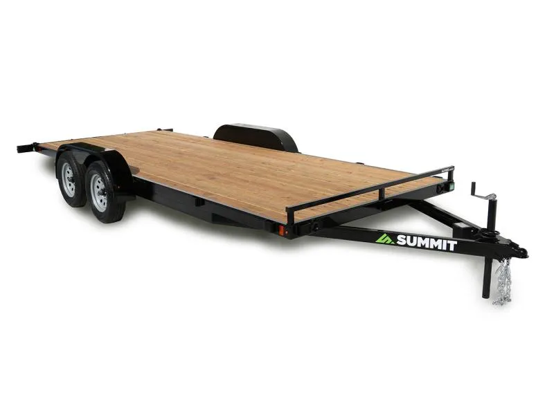 Summit 7x16 7K Flatdeck Car Hauler Trailer - Alpine