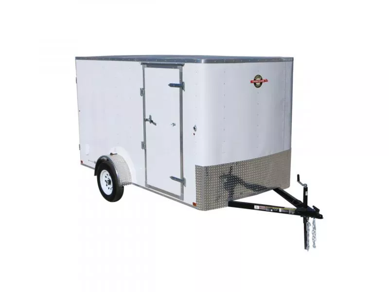Carry-On 6 x 12  3K Loaded Radius Front Flat Roof Cargo Trailer with Ramps