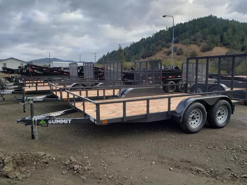 Summit 7x14 Utility Landscape Trailer - Tandem Axle - Fender High - Cascade