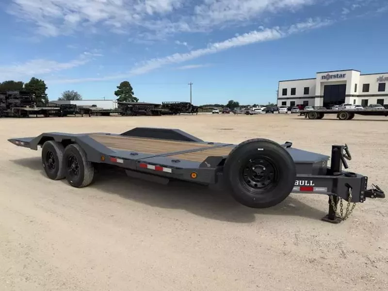 Iron Bull 8.5x22  14K I-Beam Deckover 16/6 Split Deck Tilt Equipment Trailer - 8 inch I-Beam - TWB