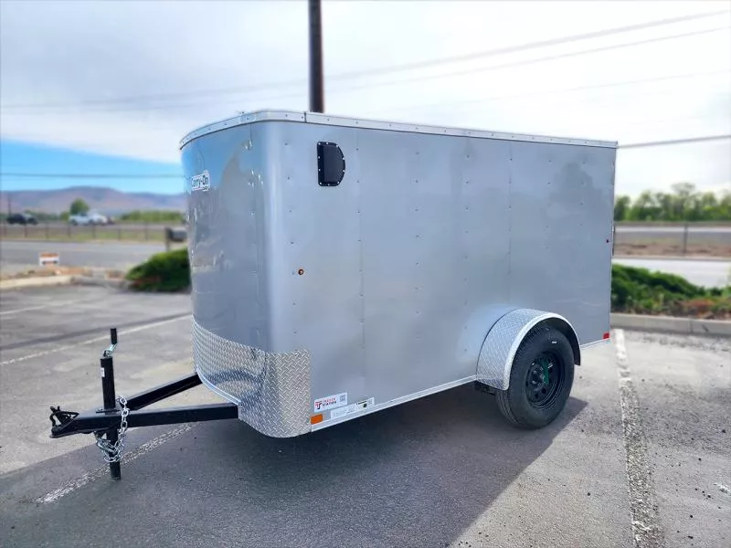 Carry-On 5 x 10  3K Radius Front Flat Roof Cargo Trailer with Ramps