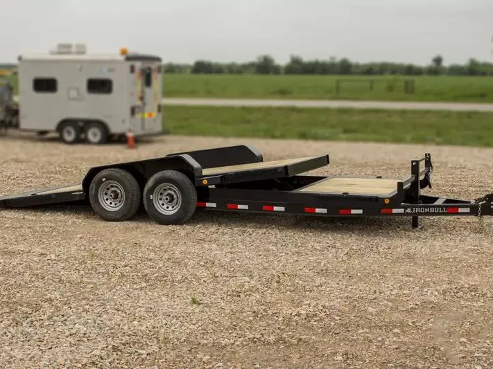 Iron Bull 7 x 18  14K  16/2 Split Deck Tilt Equipment Trailer - TLB