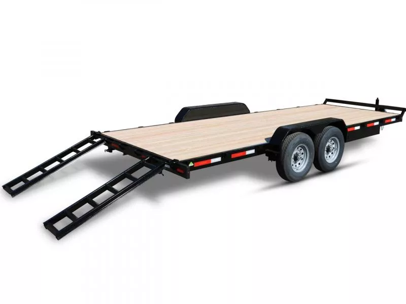 Summit 7x18 10K Flatdeck Car Hauler Trailer - Denali