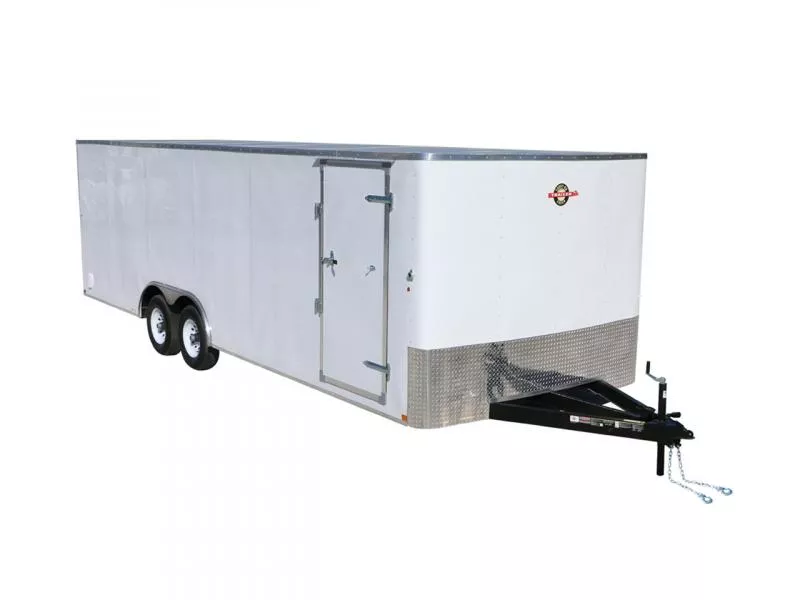 Carry-On 8.5 x 20  10K Radius Front Flat Roof Tandem Axle Cargo Trailer with Ramps