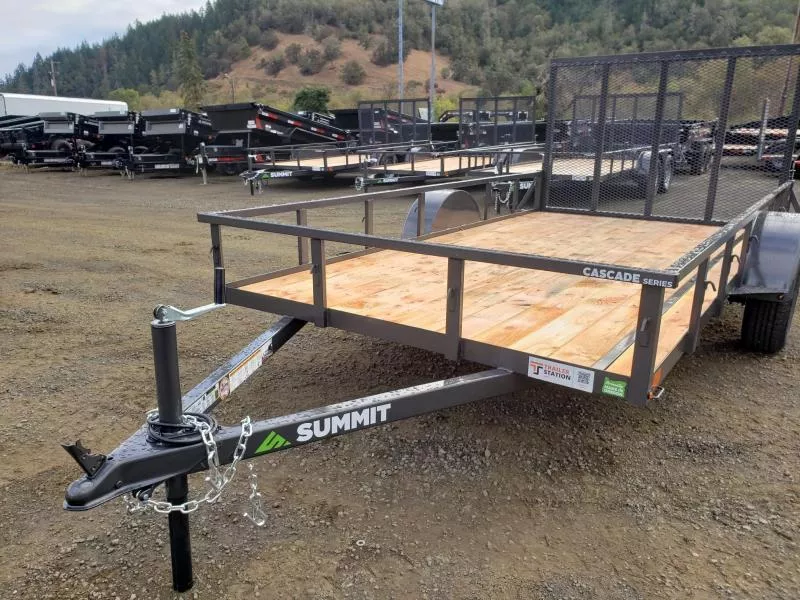Summit 6x12 Utility Landscape Trailer - Single Axle - Fender High - Cascade