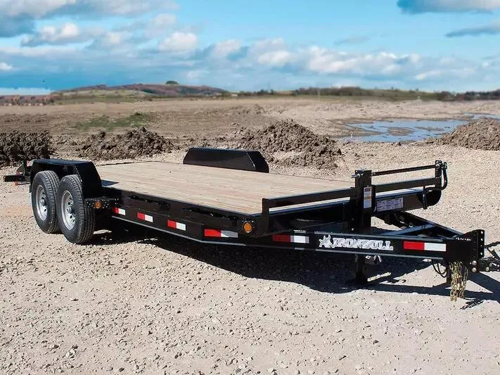 Iron Bull 7x18  14K  Equipment Trailer - ETB - Slide In Ramps