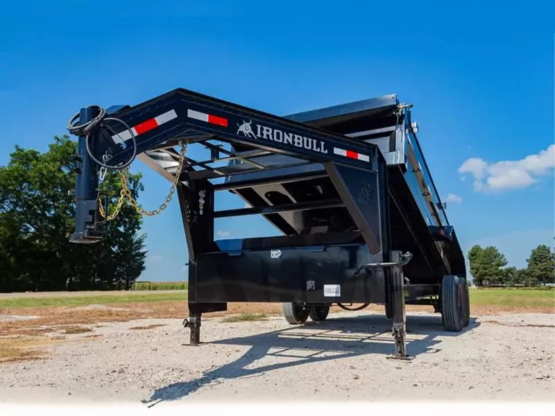 Iron Bull 7x16  14K 24 inch GN Gooseneck Dump Trailer - DTG