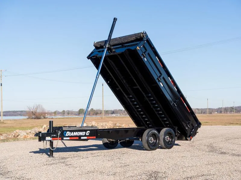 Diamond C 8 x 14 14K Deck Over Dump w/Solar Charger DOD