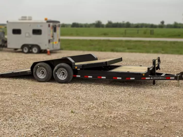 Iron Bull 7 x 22  14K  16/6 Split Deck Tilt Equipment Trailer - TLB