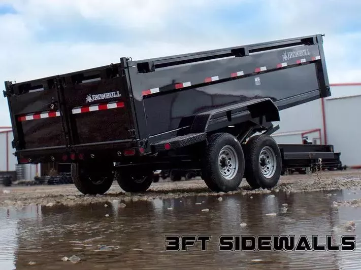 Iron Bull 7 x 12  14K  36 inch Dump Trailer - DTB