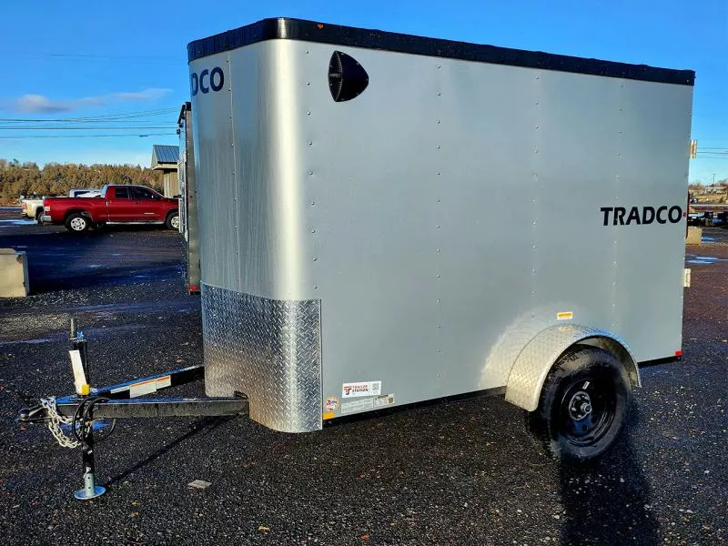 Criterion 5x8 Cargo Trailer - 3.5K Flat Top Barn Door - Tradco