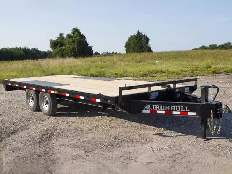 Iron Bull 8.5 x 20 14K 10 inch I-Beam Pintle Equipment Trailer