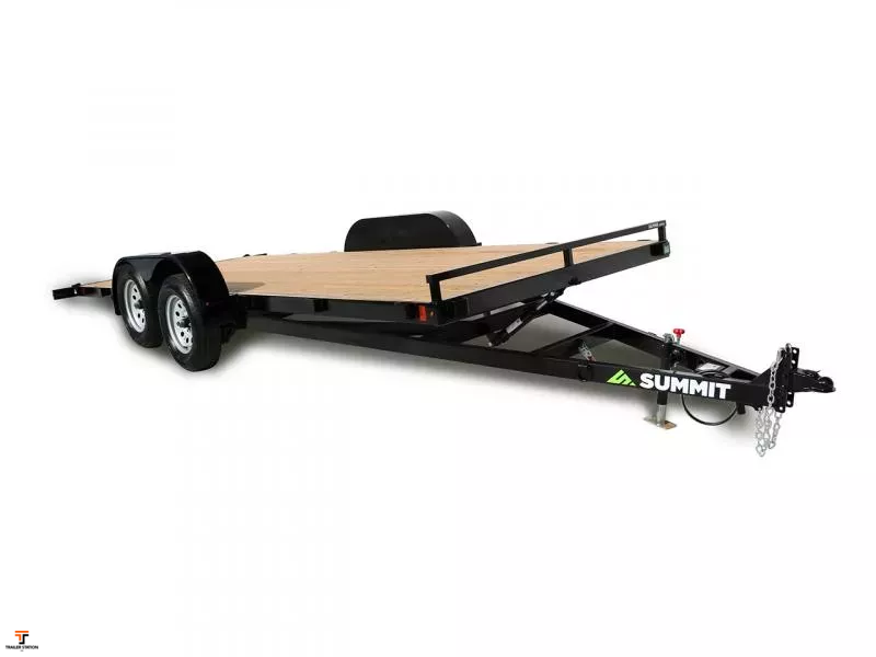 Summit 7x16 7K Full Tilt Deck Trailer Alpine Removable Fenders in