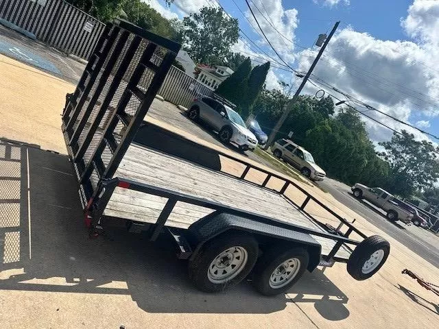 2020 USED Sure-Trac 7 x 14 Tube Top Utility Trailer  3K Idle 2029072