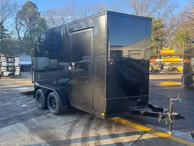 2026 Cargo Express7X12 Cargo / Enclosed Trailer W/ 6" Add'l Ht & Black Out Package 2029344