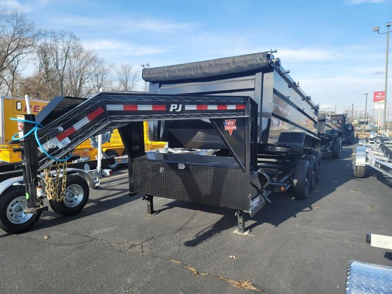2022 PJ Trailers 83" x 16' 21K Gooseneck Low-Pro High Side Tri-Axle Dump (DM) Dump Trailer 2025155 2022 PJ Trailers 83" x 16' 21K Gooseneck Low-Pro High Side Tri-Axle Dump (DM) Dump Trailer 2025155