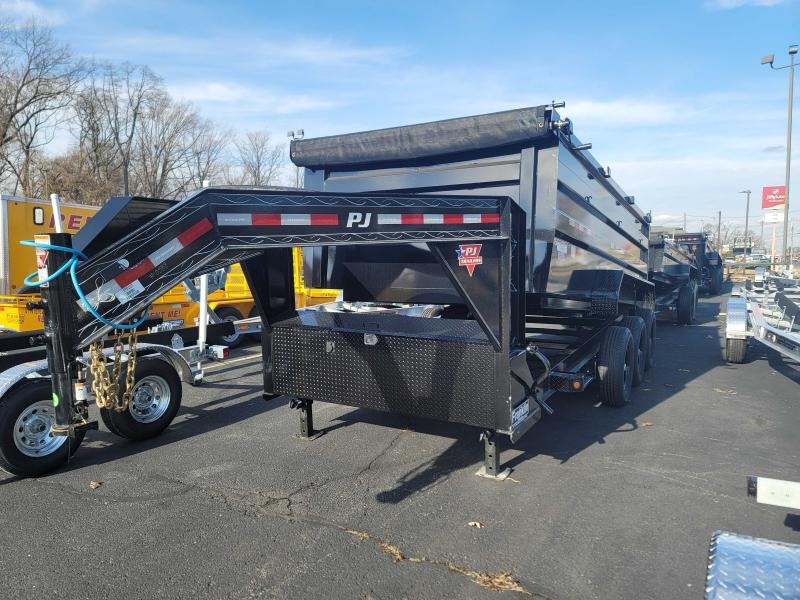 2022 PJ Trailers 83" x 16' 21K Gooseneck Low-Pro High Side Tri-Axle Dump (DM) Dump Trailer 2025155 2022 PJ Trailers 83" x 16' 21K Gooseneck Low-Pro High Side Tri-Axle Dump (DM) Dump Trailer 2025155